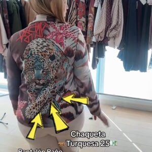 Chaqueta Tigre Turquesa
