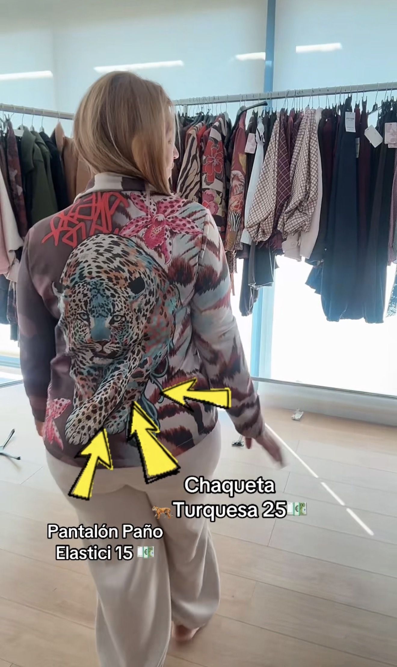 Chaqueta Tigre Turquesa